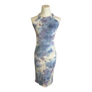 YOUNG FABULOUS & BROKE Maverick Pastel Ribbed Tie‎ Dye Sleeveless Dress size XS